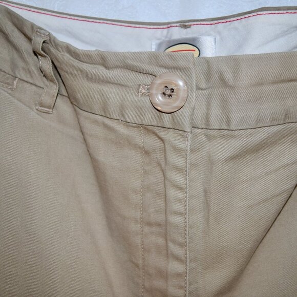 Talbots Size 18 Khaki Tan High Waisted Straight Leg Chino Trousers - Picture 3 of 11